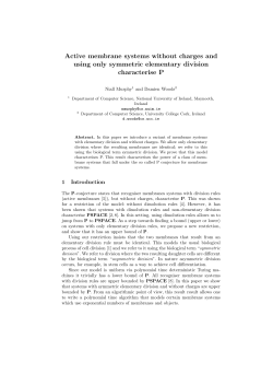 Active membrane systems without charges and using
