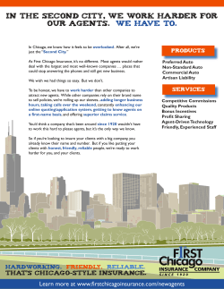 in the second city, we work harder for our agents. we have to. Learn