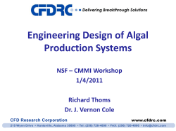 Engineering Design of Algal Production Systems