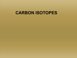 CARBON ISOTOPES Standards Vary