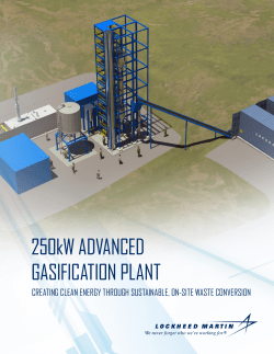 250kW ADVANCED GASIFICATION PLANT