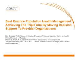 Best Practice Population Health Management