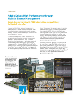 Adobe Drives High Performance through Holistic Energy Management
