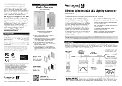 Slimline Wireless RGB LED Lighting Controller