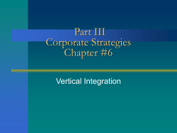 Part III Corporate Strategies Chapter #6