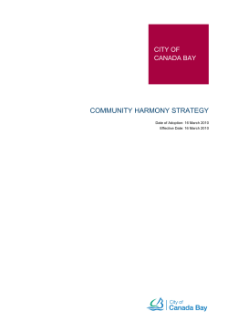 Community Harmony Strategy - City of Canada Bay Council