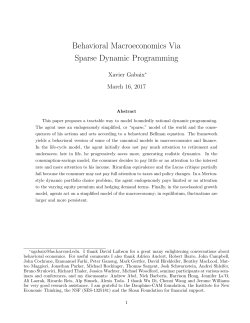 Behavioral Macroeconomics Via Sparse Dynamic Programming