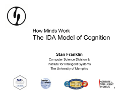 The IDA Model of Cognition - Cognitive Computing Research Group