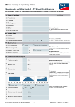 PV-Hybrid Questionnaire Light v2.0