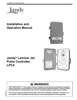 Jandy&reg; Laminar Jet Pulse Controller LPC4