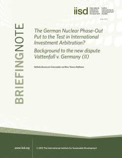 The German Nuclear Phase-Out Put to the Test in International