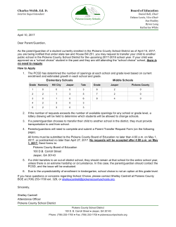 School Choice Letter and Form