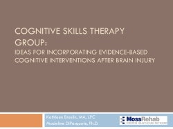 cognitive skills therapy group