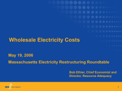 ISO New England Past, Present and Future