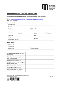 F-EP-0020.23 Food and beverage sampling approval form