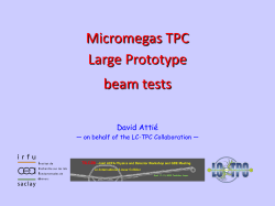 Micromegas TPC Large Prototype beam tests