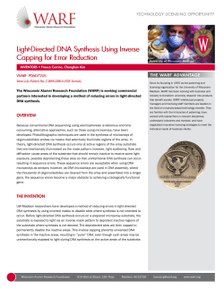 Light-Directed DNA Synthesis Using Inverse Capping for Error