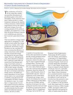 Micromeritics Instruments Aid in Research Aimed at Sequestration of