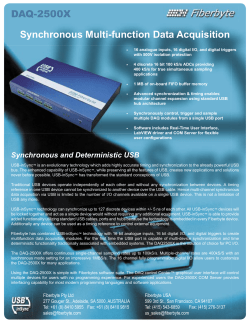 Synchronous Multi-function Data Acquisition DAQ
