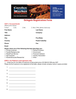 Delegate Registration Form