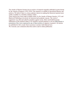 A DISCRIMINANT FUNCTION FOR PLANT SELECTION