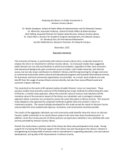 Analyzing the Return on Public Investment in Johnson County