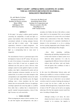 Marko Ciciliani &ndash; Dirty Light