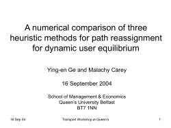 A numerical comparison of three heuristic methods for path