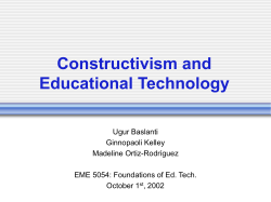PowerPoint Presentation - Constructivism
