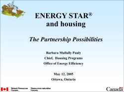 ENERGY STAR for New Homes