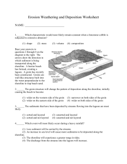 Erosion Weathering and Deposition Worksheet NAME: 1.______