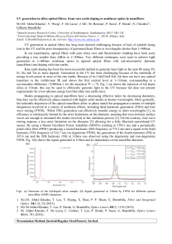 Guidelines for Abstract - ePrints Soton