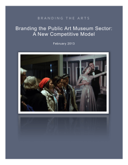 Branding the Public Art Museum Sector