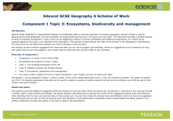 GCSE Scheme of Work - Edexcel