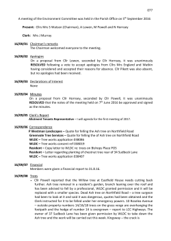 Minutes - Welton By Lincoln Parish Council