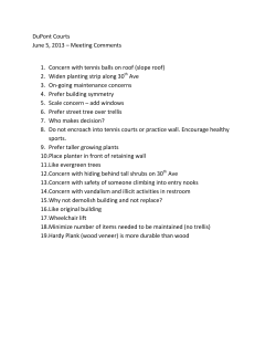 DuPont Courts June 5, 2013 &ndash; Meeting Comments 1. Concern with