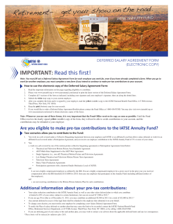 Retirement- get your show on the road.