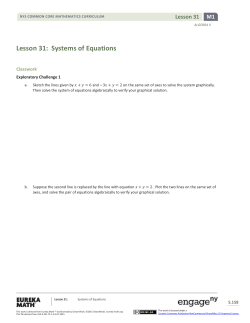 Algebra II Module 1, Topic C, Lesson 31: Student Version