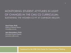 Monitoring Student Attitudes in Light of Changes in the CMU CS