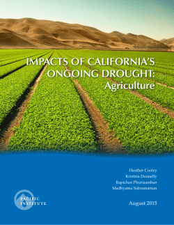 Impacts of California`s Ongoing Drought