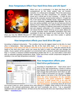 How Does Temperature Affect Your Hard Drive Life