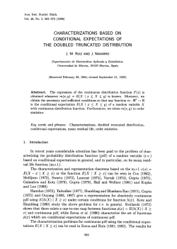 Characterizations based on conditional expectations of the doubled