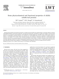 Some physicochemical and functional properties of alfalfa soluble