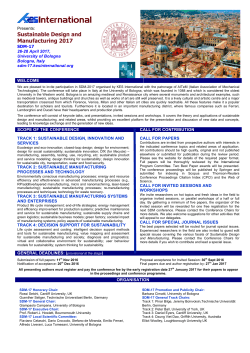 Conference Flyer as PDF - KES-SDM-17