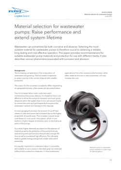Material selection for wastewater pumps: Raise - Impeller