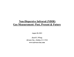 Non-Dispersive Infrared (NDIR) Gas Measurement