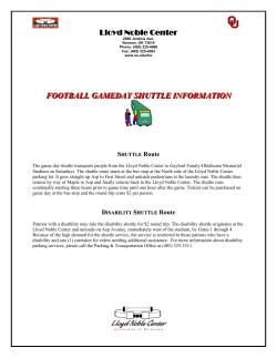 FOOTBALL GAMEDAY SHUTTLE INFORMATION