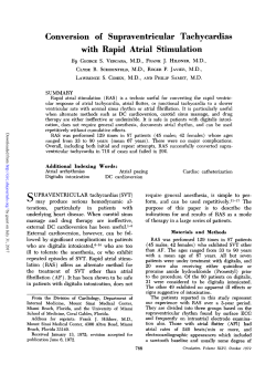 Conversion of Supraventricular Tachyeardias with