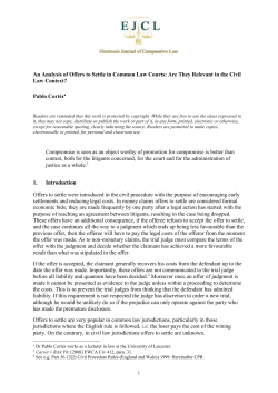 - Electronic Journal of Comparative Law