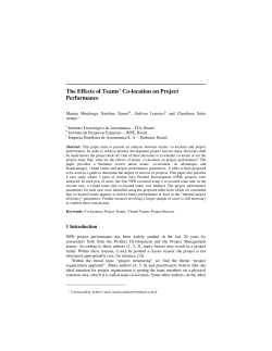 The Effects of Teams` Co-location on Project